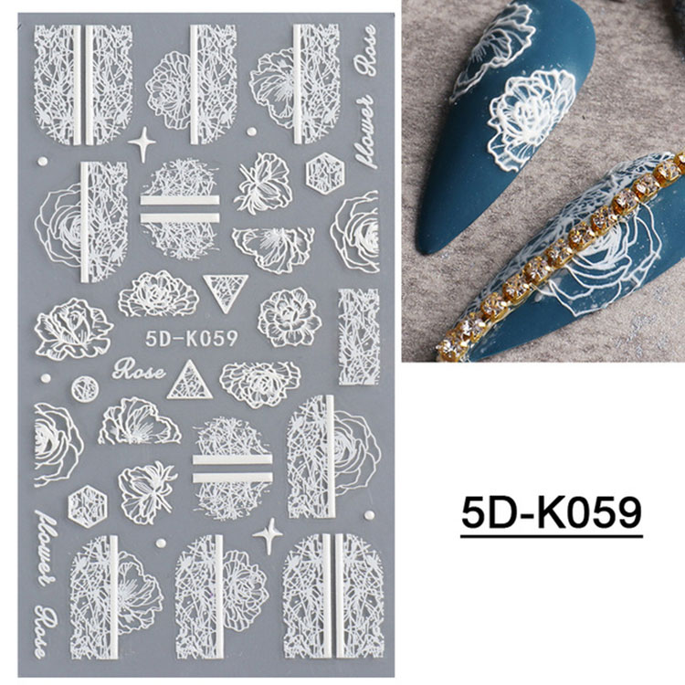 5d Stereoscopic Embossed Bunga