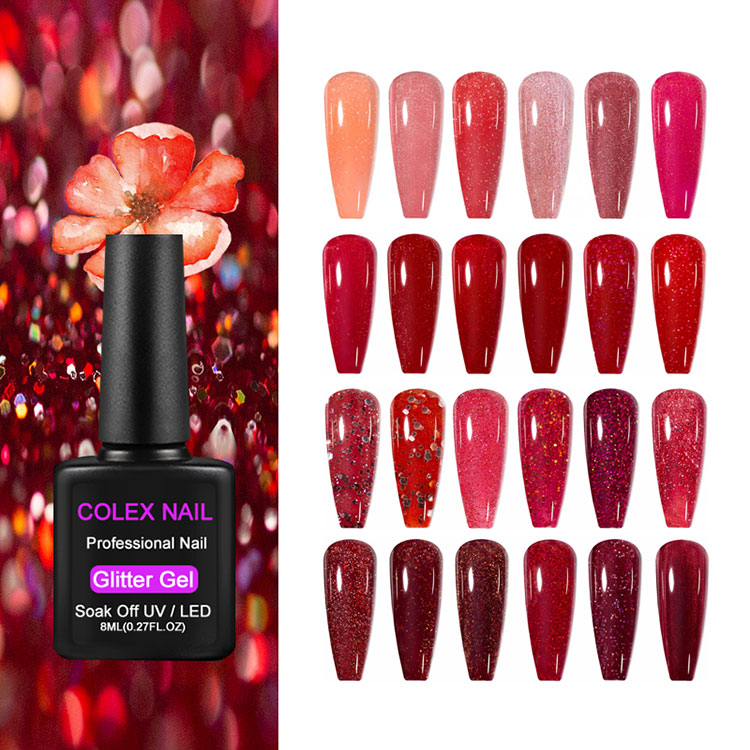 8ml Hadiah Glitter Red Glitter