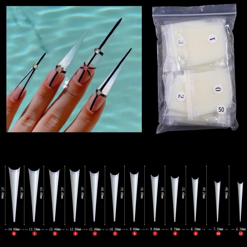 Acrylic Kuku Palsu ABS Tips