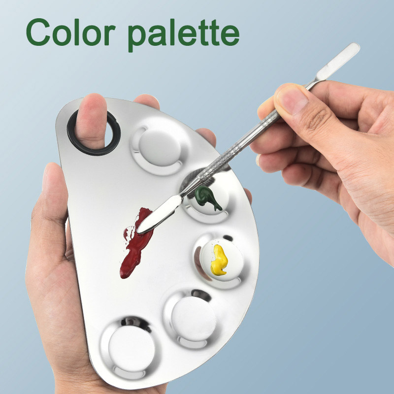 Best Price Stainless Steel Metal Nail-art Kosmetik Artist Nyampur Palette