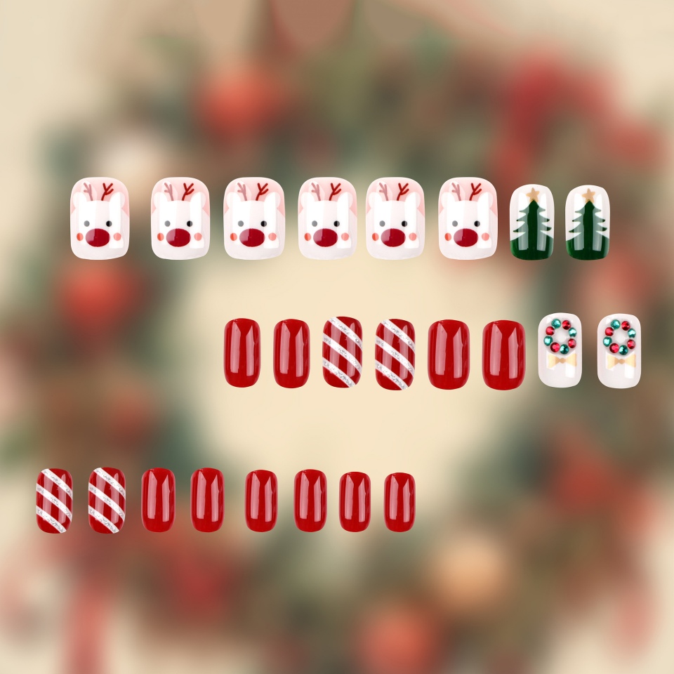 Set kuku palsu Natal