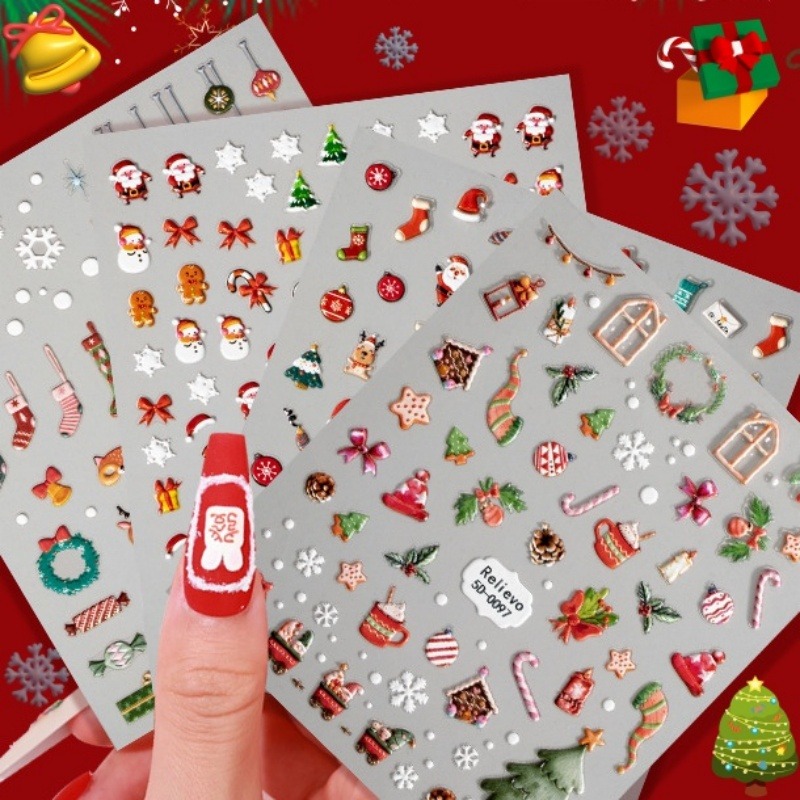 Stiker Nail Art Natal