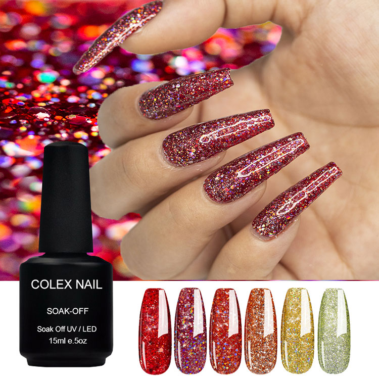 Kreatif multi-warna warna glitter glitter glitter