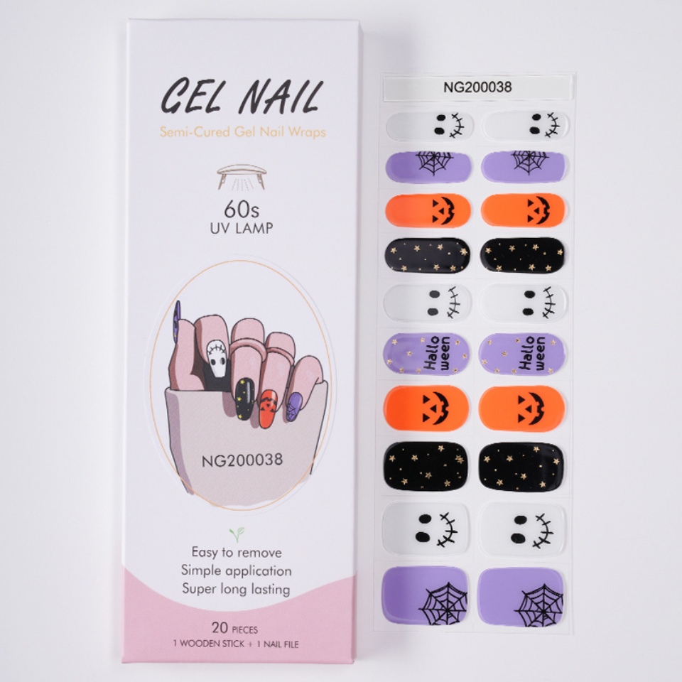 Stiker manicure gel Halloween