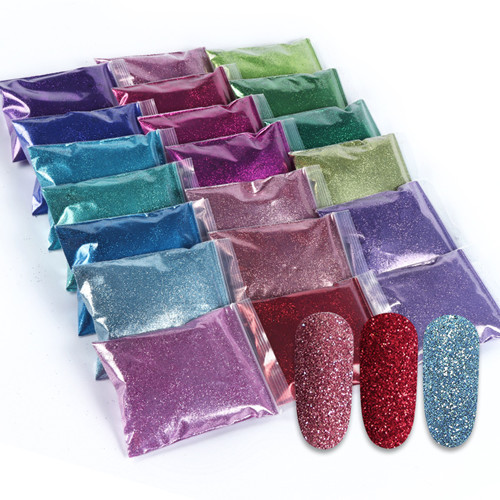 Bubuk Seni Kuku Pigmen Holographic Glitters