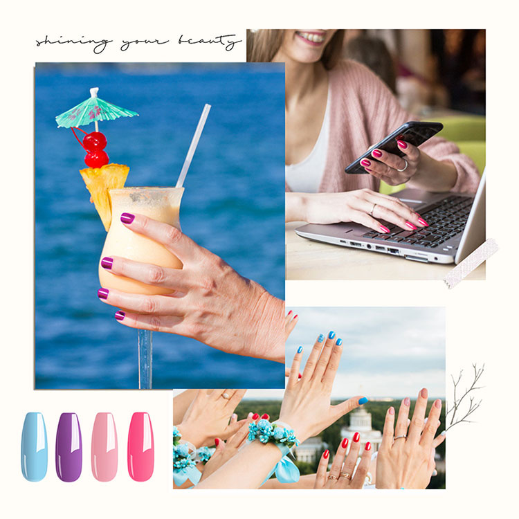 Uv Gel jinis gelombang gel-polish warna puni